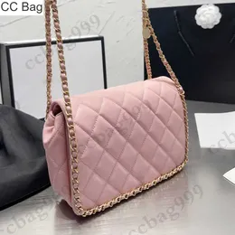 Bolsa CC 22K Feminina Caviar Mini Bolsas para Órgão Clássico Cordeiro Diamante Acolchoado Carteiras Moedas Moedas Tecido Designer Cadeia Ombro Bolsas Multibolsos Bolsas 23x