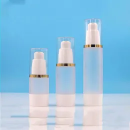 15 ml 30 ml 50 ml bouteille sous vide givré clair pompe à vide sans air vide pour recharge conteneur lotion sérum cosmétique liquide bouteilles Hgomd