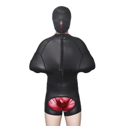 Sex Toys For Couples sexy lingerie sex accessories mask sex male sm bondage bundle binding clothing hand sponge opening with zipper rubber clothing 230710