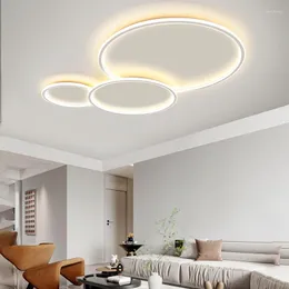 Tavan Işıkları İskandinav Minimalist Yuvarlak Yüzük Tasarım Led Lambalar Avize Yatak Odası Oturma Odası Ev Dekoru Işık Fikstür