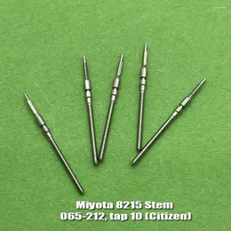 Kits de reparación de relojes, 5 uds., vástago de bobinado para Miyota 8215, movimiento mecánico, piezas de corona de acero inoxidable, juego de herramientas 820A 8200 8205