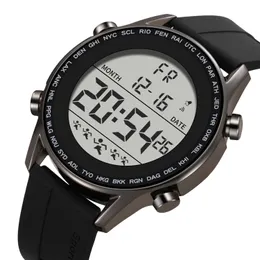 Relojes deportivos SYNOKE para hombre, reloj electrónico resistente al agua, diseño ultrafino, reloj de pulsera con números grandes, reloj Masculino