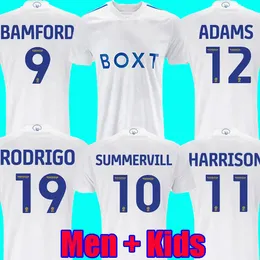 23 24 Bamford Llorente Leeds Unites Soccer Jerseys 2023 2024 Adams Aaronson Harrison Sinisterra James Kids Kit Kit Рубашка