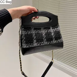 CC Bag Vintage Designer Torby Torby oryginalne skórzane tweed splice luksusowe torebki