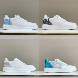 Top Luxury Beverly Hills Casual Shoes Athletic Shoes Monograms Canvas Panel Top Layer Cowhide Designer Male and Female Trainer Athletic Shoes Sneakers 38-44