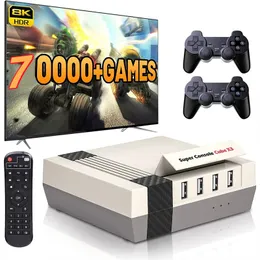 Super Console Cube X3 Retro Game Console 70000+ Games Suporte PSP/PS1/DC/N64/SS/MAME 8K Output TV Box com Video Games