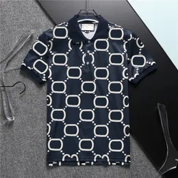 Pólo Masculino Verão Algodão Designer Letra Estampado Bordado Barra Colorida Pólos Masculinos Manga Curta Moda Trabalho Golfe Camisas Polo Casual T