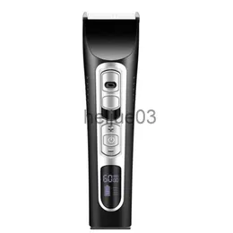 Masseur complet du corps haute qualité Rechargeable USB LCD professionnel Salon de coiffure tondeuses à cheveux barbier x0713