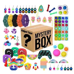 Dekompressionsleksak 50%rabatt 10st Mystery Box Random Fidget Leksaker Presentpaket Överraskning Olika Set Anti Relief För Barn Adts Drop D Dhcqk