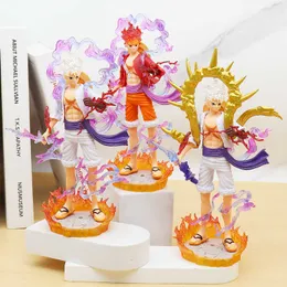 Figuras de brinquedo de ação peça engrenagem quinto 5 sol deus nika luffy excelente figura anime modelo estátua brinquedo colecionáveis presente