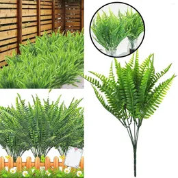 Decorative Flowers 12pcs Water Grass Persian Simulation Green Wall Decoration And Leaves Fern Artificial Vase