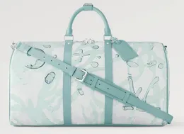 Projektanci torby marynarskie luksusowe torby podróżne o dużej pojemności wysokiej jakości kobiety mężczyźni pu skóra na ramię modna torba do przenoszenia nity luksusowa designerska torba