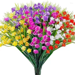 Dekoracyjne kwiaty wysokiej jakości sztuczne odporne na promieniowanie UV nie znikną Faux plastikowe rośliny Fausse Fleur ogród ganek okno kuchnia stół biurowy