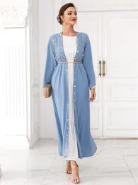 Etniska kläder Ramadan Abaya Dubai Muslim Kimono Turkiet Islam Bön Kläder Abayas För kvinnor Dräkt Femme Musulmane Kaftans Marroco Vestidos