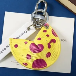 Lyxdesigner unisex nyckel plånbok söt lycklig kaka nyckelkedja axelväska handväska totes nyckeling hänge berömd designer kvinnors purses nyckelchain charms gåva