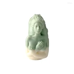 Stampi da forno Sea Girl Stampo per candele in silicone femminile Fai da te Conchiglia Dea Intonaco Decorazione Mestiere in resina