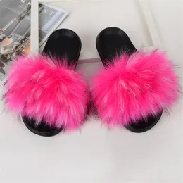 Slipper Summer Slippers Детки из искусственного меха скользят дети фальшивые пушистые сандалии девочки пляж дома плюшевые ползунки детские пушистые шлепанцы 230710