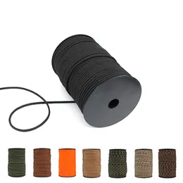 Outdoor Gadgets 100M Paracord Rope 4mm Outdoor Tool 9-Core Parachute Cord Camping Umbrella Tent Lanyard Strap Bundle Rope 230711