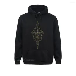 Luvtröjor herr SummerCool Långärmad Höst På Rea Sportkläder Herr Sweatshirts Flower Of Life Sacred Geometry Hoodie i oversize storlek