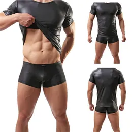 Ropa 2019 Chaqueta de cuero para hombres Personal Bar Escenario Espectáculo Rendimiento Ropa Ropa interior de cuero Medias para man204x