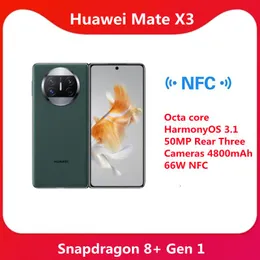 huawei mate x3 gevouwen scherm mobiele telefoon snapdragon 8+ gen 1 octa core harmonyos 3.1 50mp achter drie camera's 4800mah 66w nfc