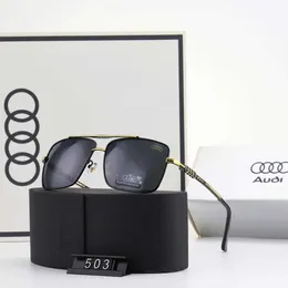 Moda Audi top occhiali da sole 2021 nuovi occhiali da sole occhiali da guida da uomo con montatura in metallo rospo 503 con logo box