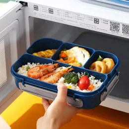 Set di stoviglie Lunch Box per studenti Bento snack a prova di perdite Adulti e bambini con posate Contenitori per microonde sicuri