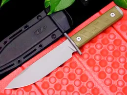 ZT 0006 Survival Straight Knife CPM-3V Cerakote-Beschichtung Drop-Point-Klinge Full Tang G10-Griff Feststehende Messer mit Kydex