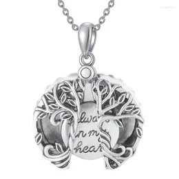Chains You Always In My Heart Open Locket Tree Of Life Pendant Necklace Jewelry Memorial Keepsake Ash Holder Letter Collier