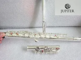 Flauta JUPITER JFL-511ES de Taiwan 16 Orifícios Fechados Chave C Cupronickel Prateada Flauta Transversal Instrumentos Musicais Estojo
