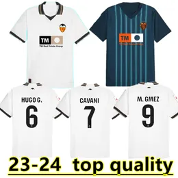 23 24 발렌시아 축구 유니폼 가야 휴고 G. 2023 2024 Cavani A. Castillejo Camiseta de Futbol A.Almeida Andre Football Shirts Mens Jersey Kids Kit 888888
