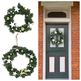Fiori decorativi Decorazioni natalizie Ghirlande per porte d'ingresso 7,87 "a 11,81" Star Teach Holiday Farmyards Home Walls