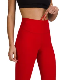 Lu Yoga Pants Wunder Train Женские спортивные леггинсы с высокой талией.