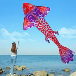 Kite Accessories fish kites giant kites for adults professional winds kites ripstop fabric Kite flying Outdoor toys koi fish 230712