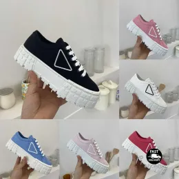 Designer Luxury Casual Sports Shoes Height-increasing Ladies All-match Canvas Shoes Outdoor Board Shoe Trend Breathable Fashion Walking Tennis Sneakers Box