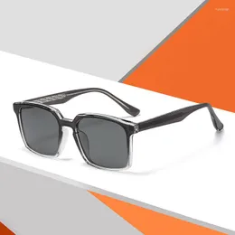 Sonnenbrille Sommer Mode Hohe Qualität Einsteckschloss Tempel Quadratischen Rahmen Polarisierte Anti-uv UV400 Casual Eye Wear Für Frauen