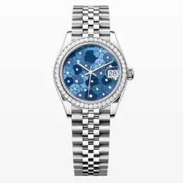 Relógios femininos motivo floral diamante senhoras rolejes relógio datejust 31mm safira movimento automático mecânico oystersteel jubileu pulseira mestre relógio de pulso R3