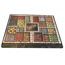 Aktivitäten im Freien, große Spielmatte HeroQuest mit genähten Kanten, verriegelte Kanten, großes Mauspad, Naturkautschuk-Brettspielunterlage 230711