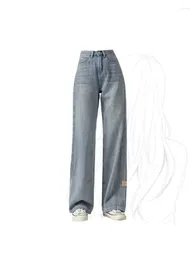Jeans da donna Blu Vintage Fashion Gamba larga Vita alta Jeans larghi Pantaloni Y2k Streetwear Harajuku Pantaloni larghi in denim da cowboy 2023