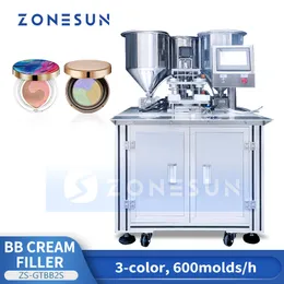 Zonesun zs-gtbb2s bb krem ​​dolgu makinesi üç renk çok tonlu güzellik balsam dolgu cc krem ​​kozmetik güzellik ürün ekipmanı