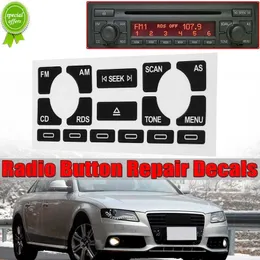 Auto Radio Stereo Abgenutzte Peeling Taste Reparatur Aufkleber Aufkleber Auto Innen Fix Taste Aufkleber für Audi A4 B6 B7/ A6/ A2 und A3 8L/P