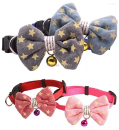 أطواق الكلاب 24pcs/الكثير من Pet Puppy Cat Bow Ries