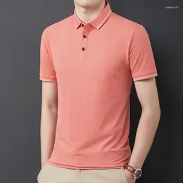 Men's Polos Short Sleeve Polo T-Shirt In Green Red Light Grey White Black: Perfect For Summer And Occasion Male Eveyday Cosy Tops 2023