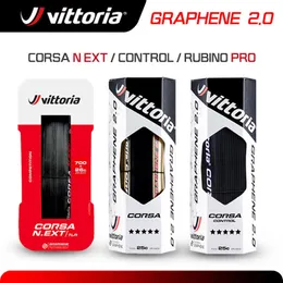 Fahrradreifen Vittoria Corsa NEXT/Corsa Control/Rubino Pro 70025/28/30C Graphene Tubeless Tire und Tube Road Tire Clincher Folding 700C Tire HKD230712