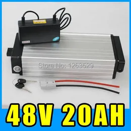 48v 20ah batterie vélo électrique batterie au lithium 1000W Pack ebike scooter électrique porte-bagages arrière en alliage d'aluminium