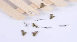 2015 Nuova moda argento antico lega di metallo placcato rame vendita AZ Alfabeto lettera V charms galleggiante 1000pcslot 022x6113549