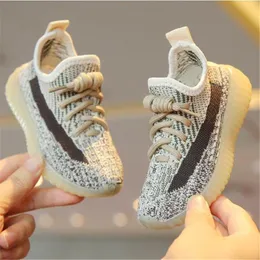 Spring Autumn Childrens Sports Shoes Flying Woven Breathable Kids Athletic Shoe Boys Girls Sneakers Soft-Soled Toddler Baby Shoes Chaussures Pour Enfants