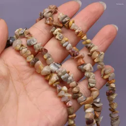 Koraliki wykwintne zroszony 5-8mm kamień naturalny szalony agat żwir rozmieszczone luźne do tworzenia biżuterii DIY bransoletka akcesoria naszyjnikowe