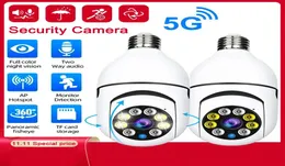 Wi -Fi 360 Панорамная лампочка камера 1080p камера камеры беспроводной безопасности камеры безопасности ночное видение двухстороннее аудио Smart Motion de5045668
