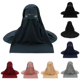 Etnik Giyim Mütevazı Yüz Örtüsü Geleneksel Hijab Başörtüsü Müslüman İslami Maşa Arap Duası Türban Niqab Khimar Şalları Kadınlar